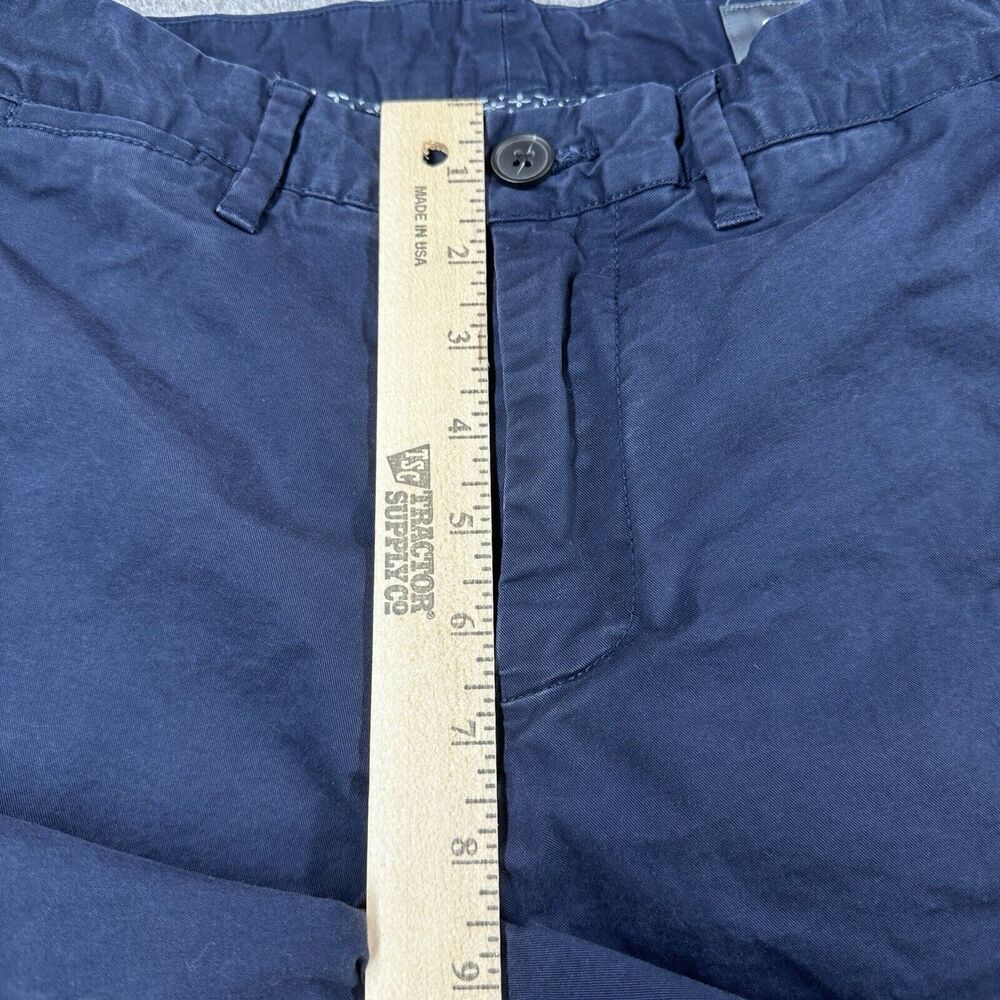 Bonobos Washed Chino Shorts Men 30 7" Inseam Navy Buttoned Rear Pockets - Picture 5 of 10
